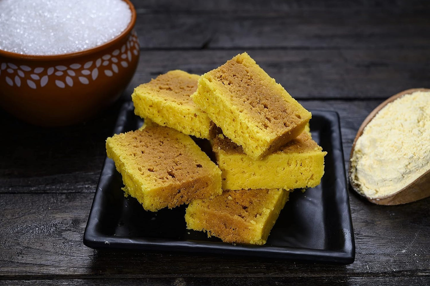 Diwali Sweets Hamper with Mysore Pak & Greeting Cards