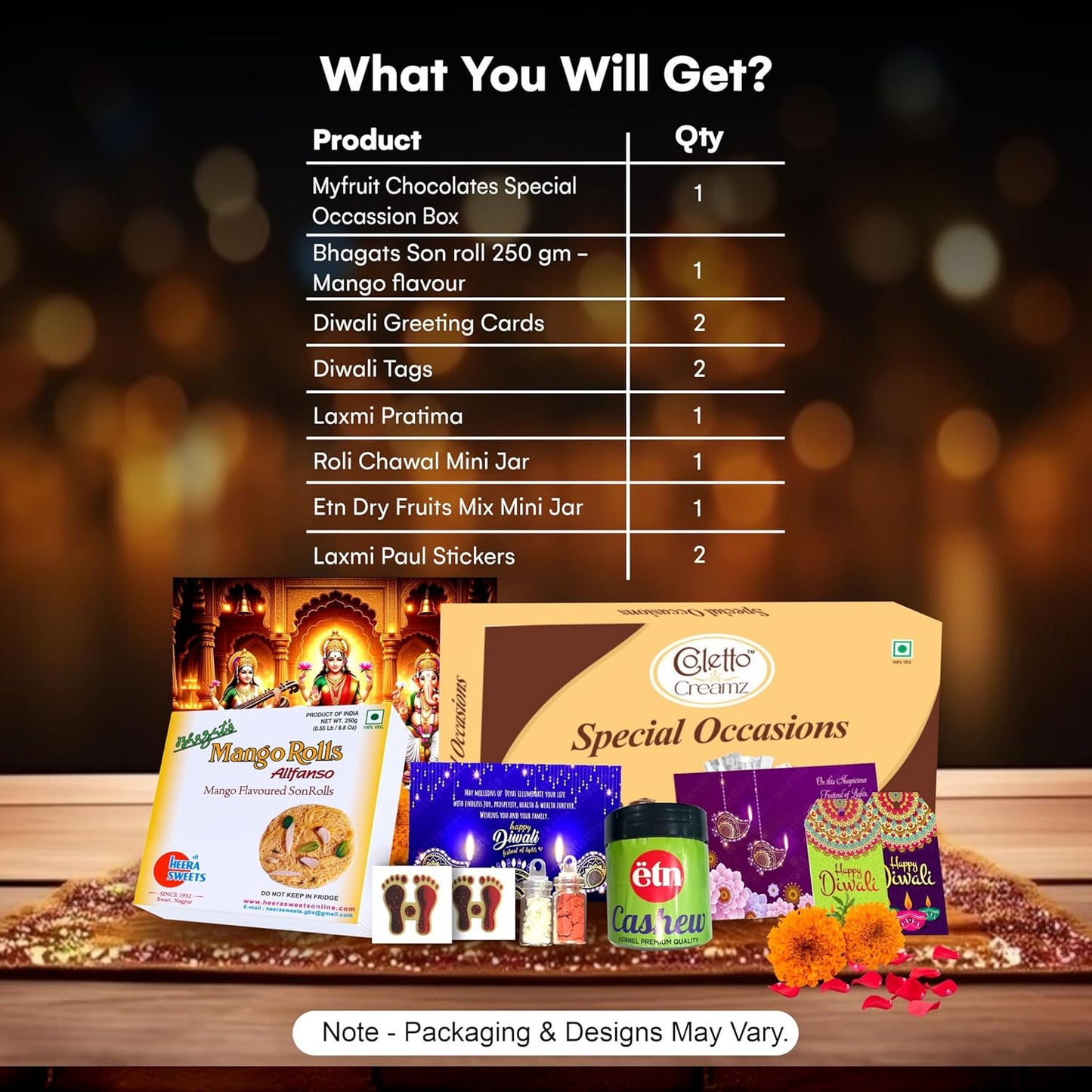 Diwali Sweets Hamper | 8 Premium Delights with Chocolates & Dry Fruits