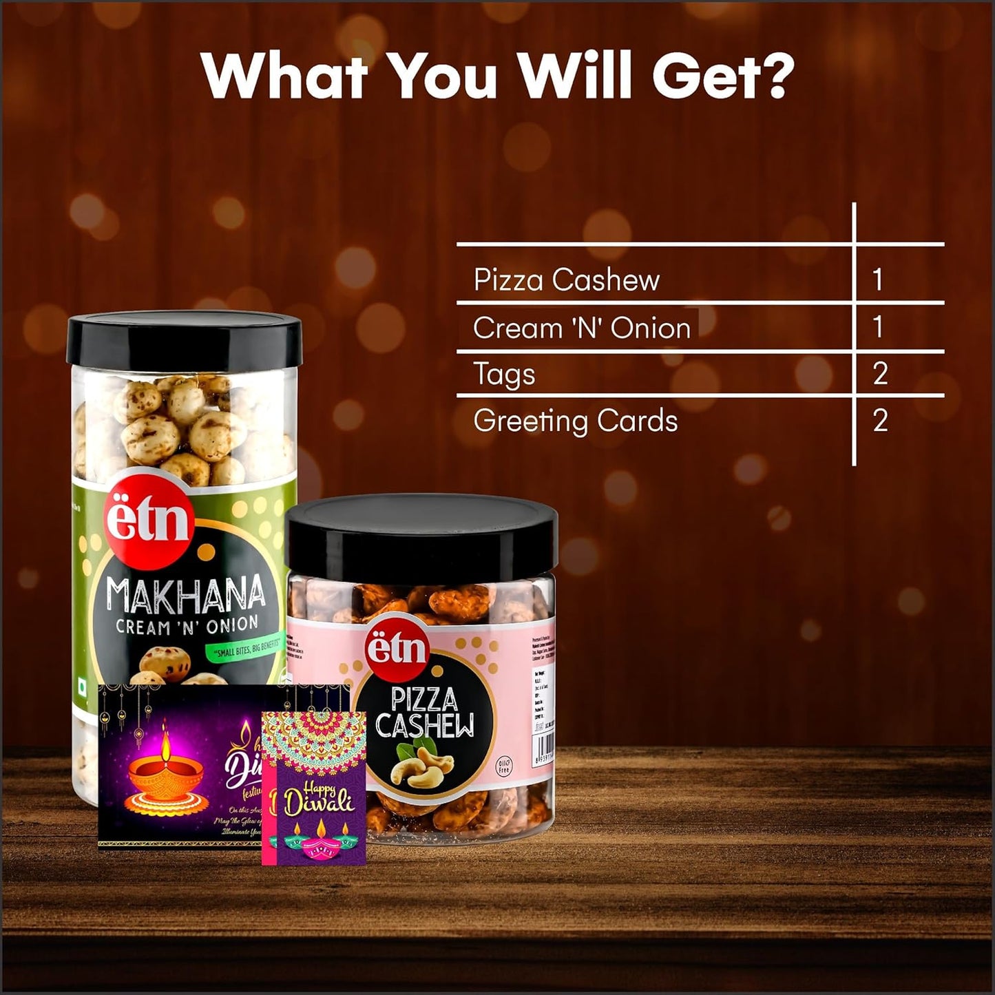 Diwali Dry Fruit Hamper with Cashew & Makhana – Aastha aur Aahar