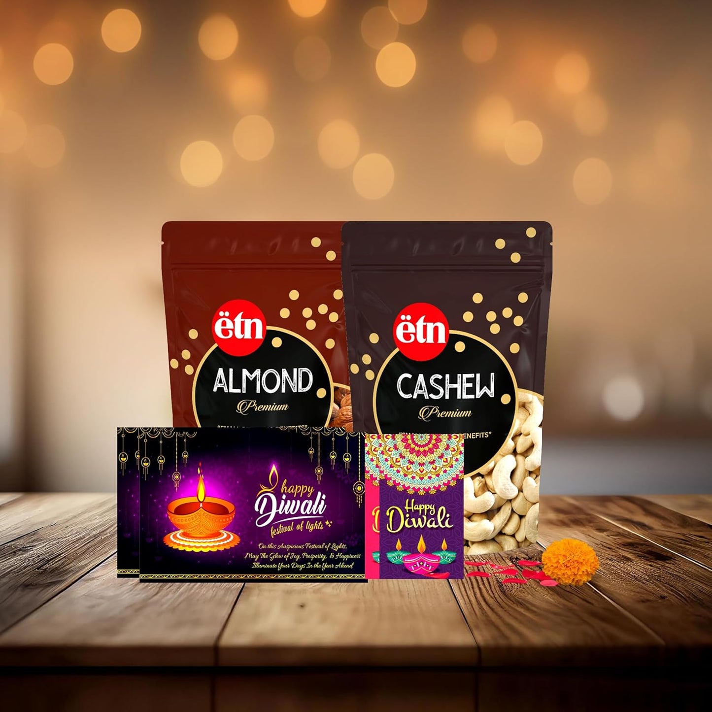 Diwali Dry Fruit Hamper – Festival of Health Gift Box (4 Items)