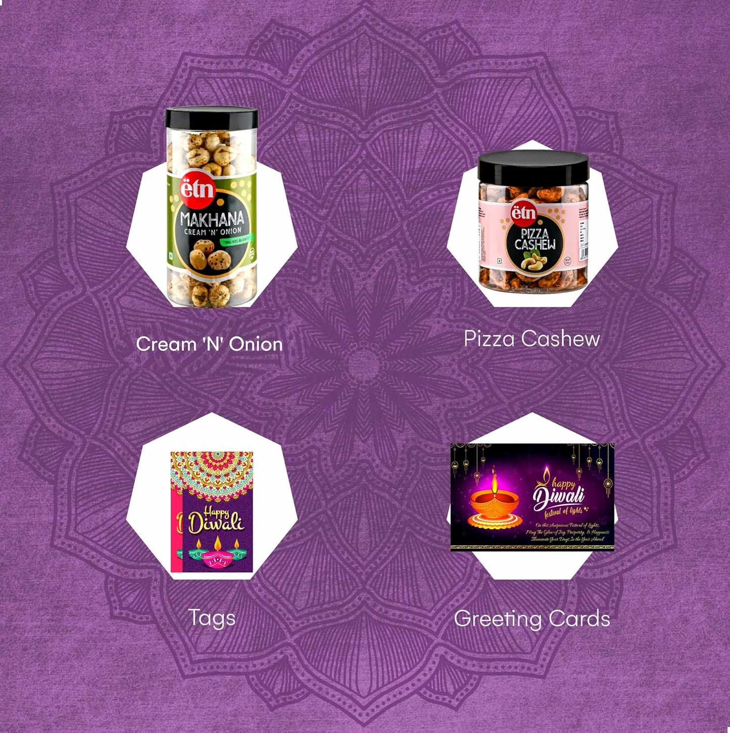Diwali Dry Fruit Hamper with Cashew & Makhana – Aastha aur Aahar