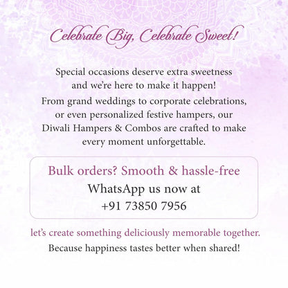 Diwali Sweets Hamper with Besan Laddoo & Cards