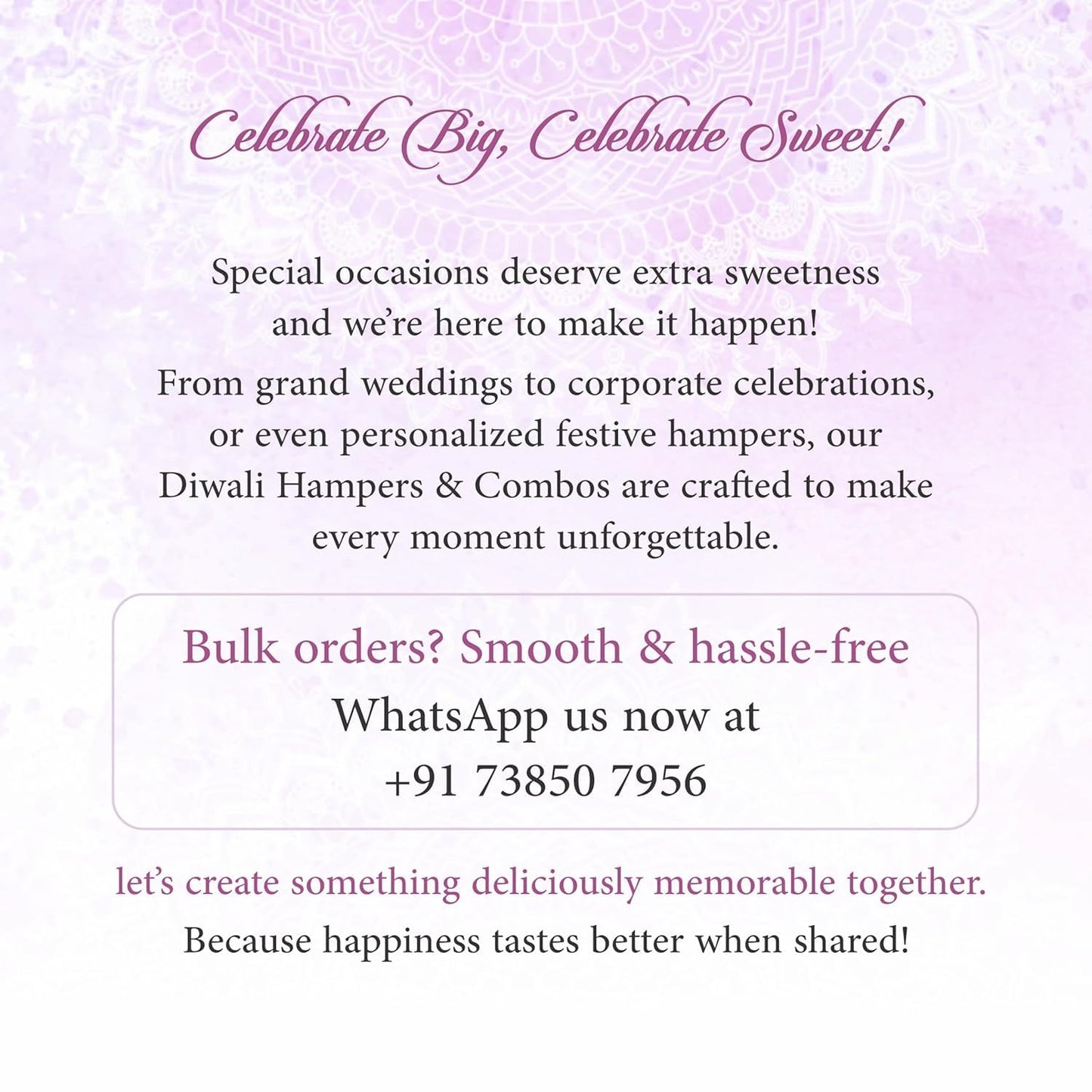 Diwali Sweets Hamper with Truffles & Greeting Cards