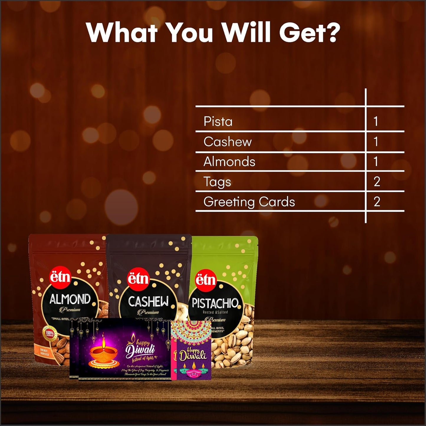 Diwali Dry Fruit Hamper – Nourish & Celebrate Gift Box (5 Items)