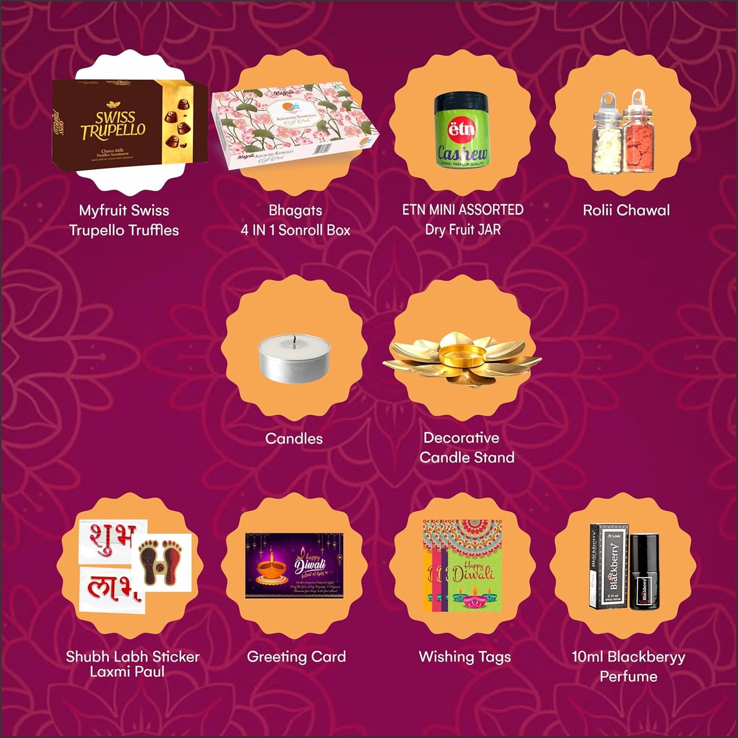 Diwali Gift Hamper | 10 Festive Decoration Items