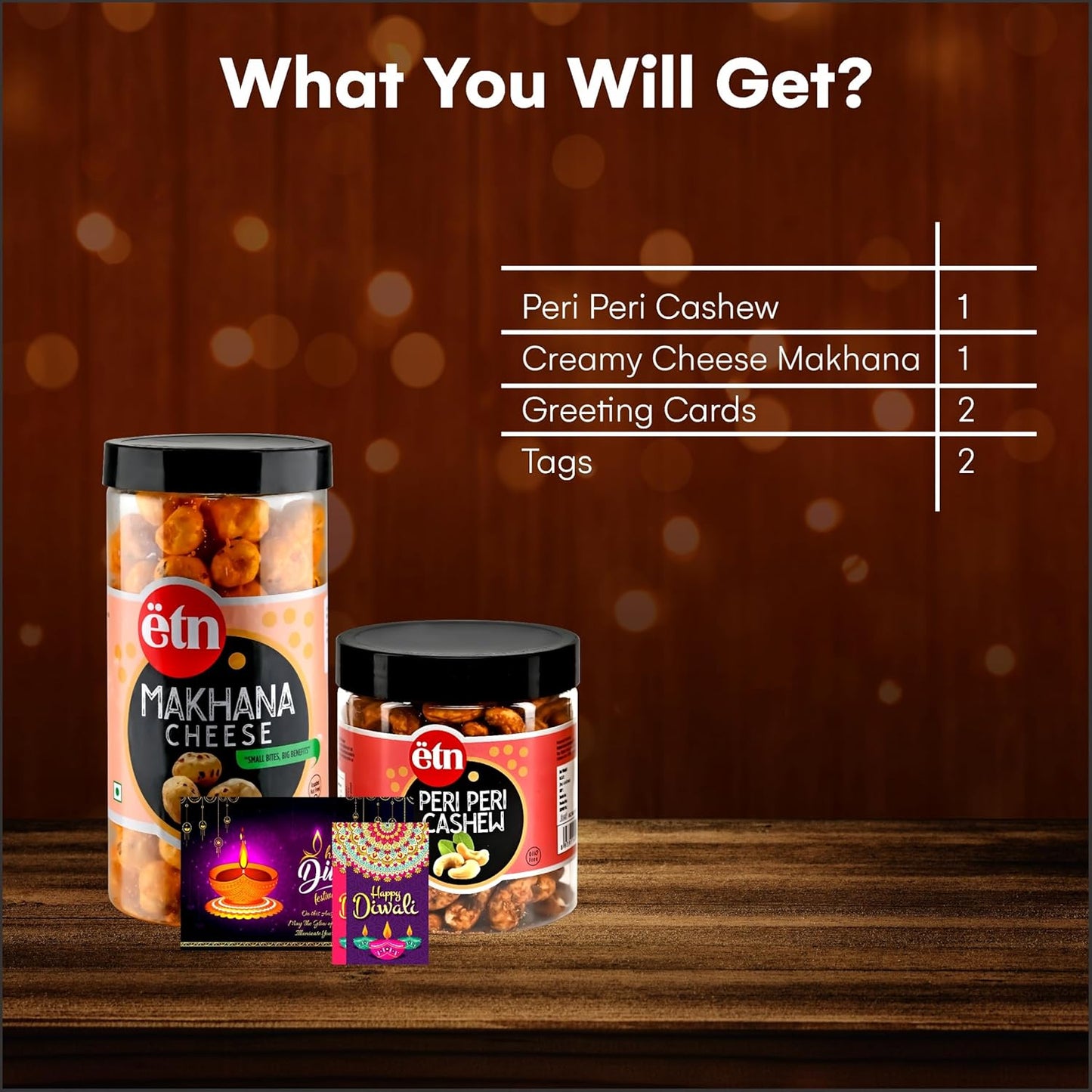 Diwali Dry Fruit Hamper with Cashew & Makhana – Shubh Arpan