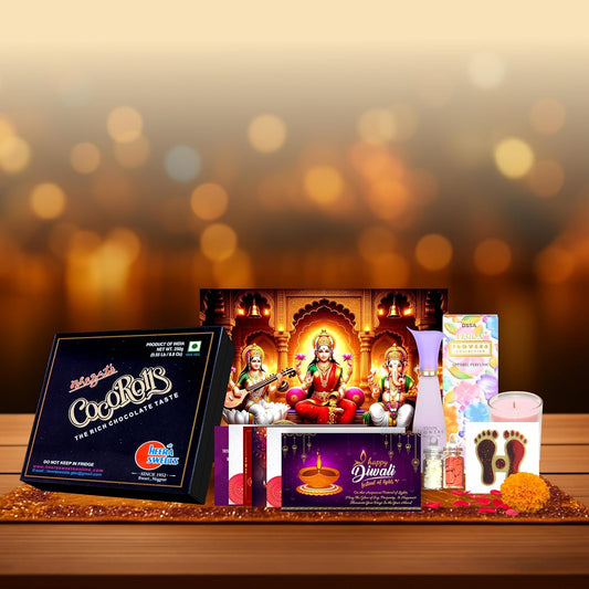 Diwali Gift Hamper | 7 Festive Delights with Chocolates & Candles