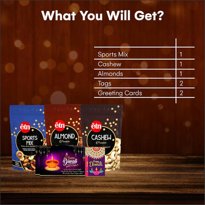 Diwali Dry Fruit Hamper – Celebration with Nutrition Gift Box (5 Items)
