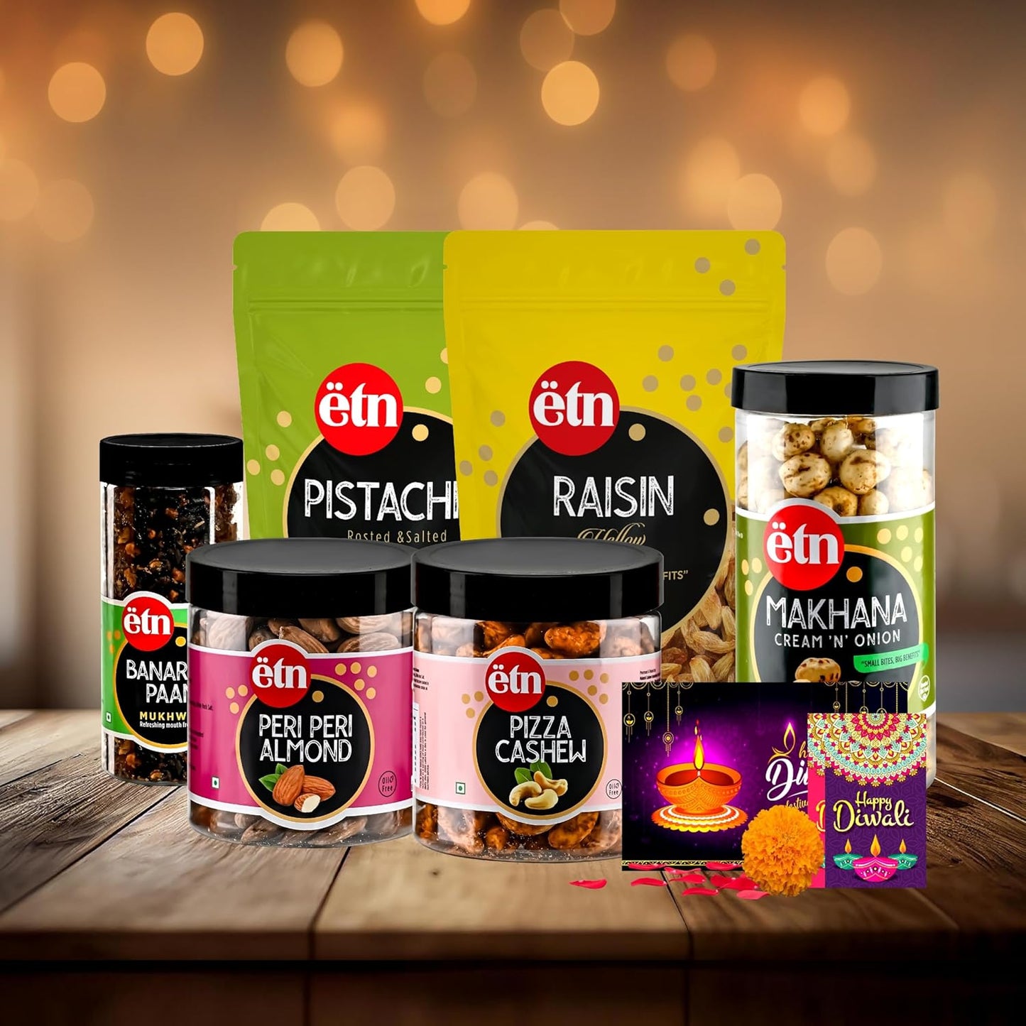 Diwali Dry Fruit Hamper with Pista, Cashew, Almonds & Makhana