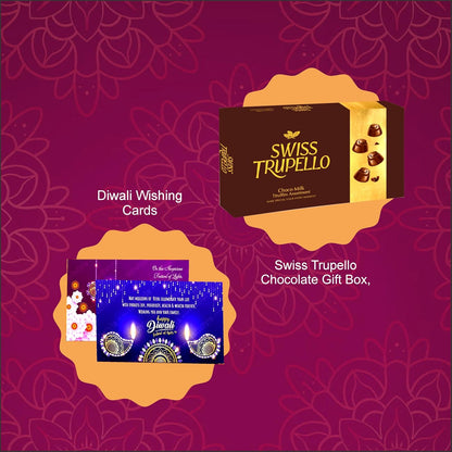 Diwali Chocolate Gift Hamper with Swiss Truffles & Cards