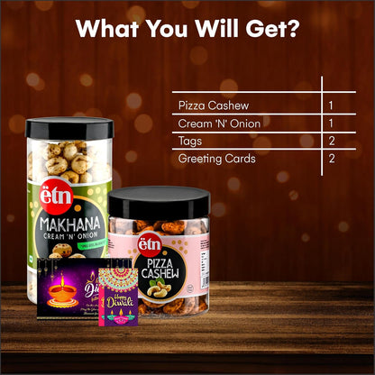 Diwali Dry Fruit Hamper with Cashew & Makhana – Aastha aur Aahar