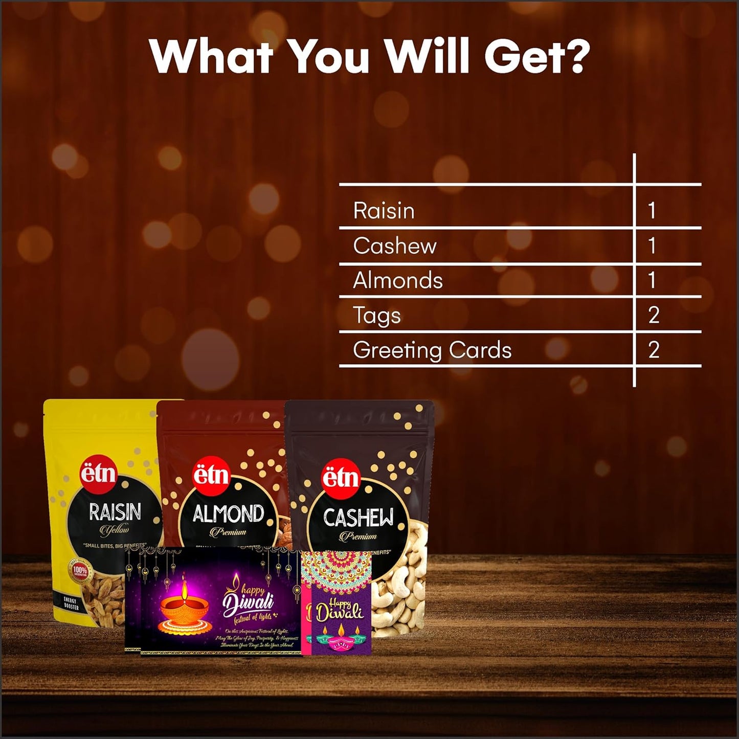 Diwali Dry Fruit Hamper – Health & Heritage Gift Box (5 Items)