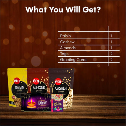 Diwali Dry Fruit Hamper – Health & Heritage Gift Box (5 Items)