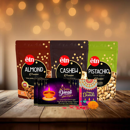 Diwali Dry Fruit Hamper – Nourish & Celebrate Gift Box (5 Items)