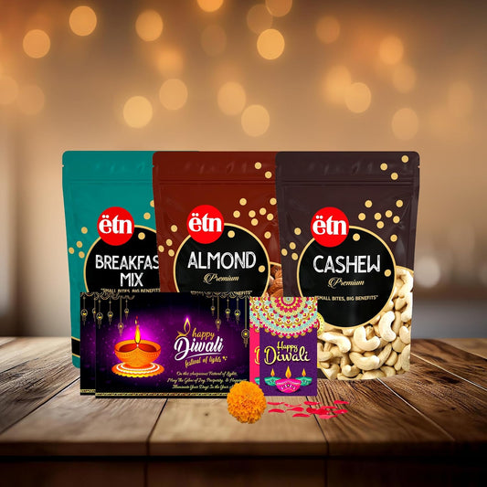 Diwali Dry Fruit Hamper – The Wellness Utsav Gift Box (5 Items)
