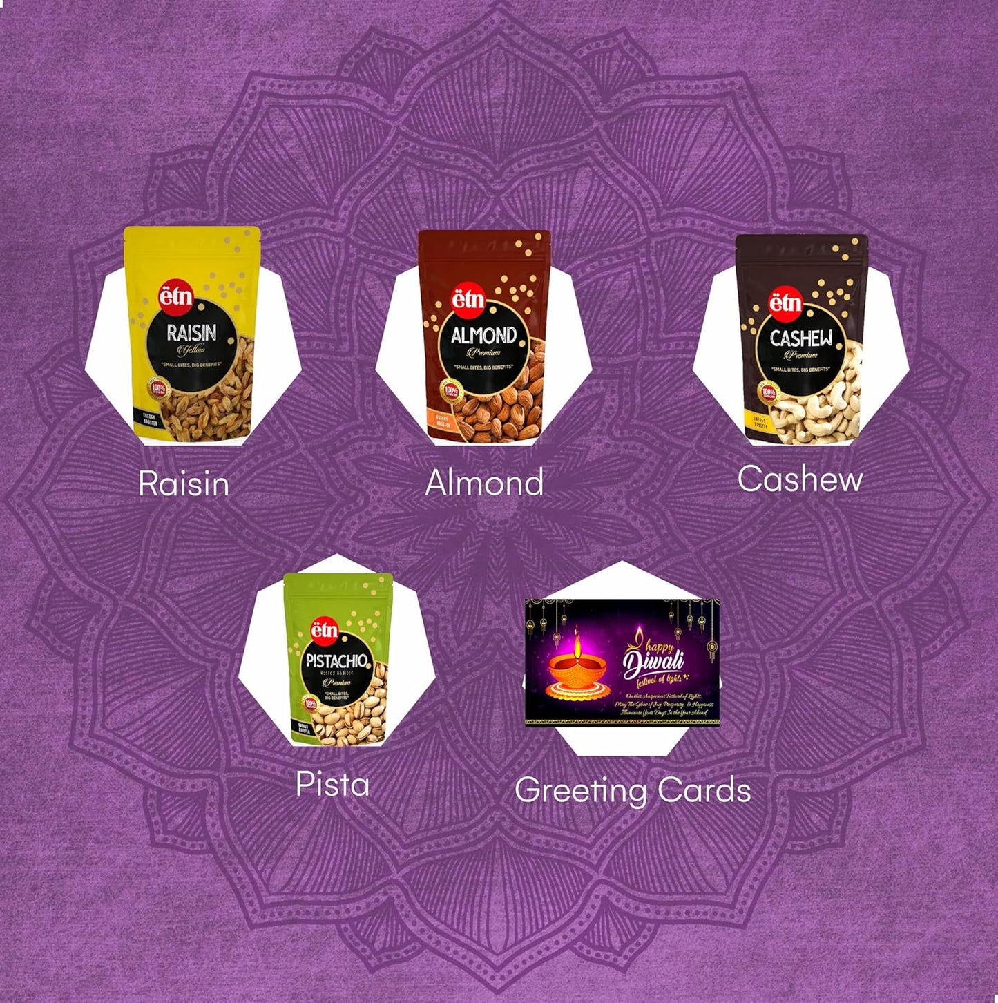 Diwali Dry Fruit Hamper – Ghar Ki Mithaas Gift Box (5 Items)
