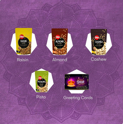 Diwali Dry Fruit Hamper – Ghar Ki Mithaas Gift Box (5 Items)