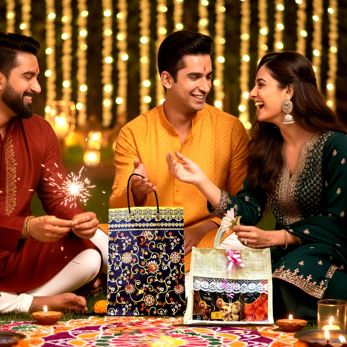 Diwali Gift Hamper – Chocolates & Candles